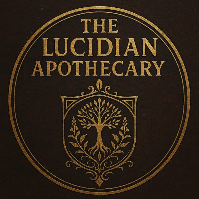 The Lucidian Apothecary tree crest