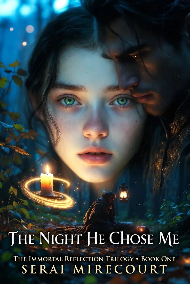 Cover of The Night He Chose Me by Serai Mirecourt